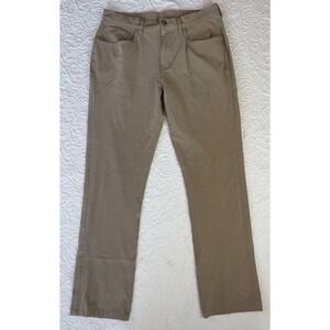 Pro Tour Men's Khaki Flat Front Comfort Stretch Tech Golf or casual Pants 32x29